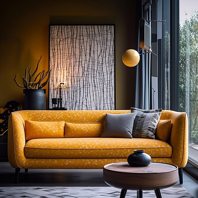Free apartment living room couch illustration