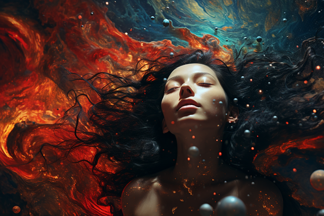 Free ai generated woman youth illustration