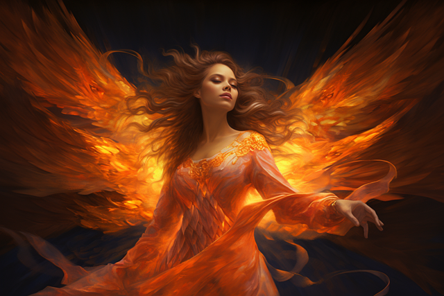 Free ai generated woman angel illustration