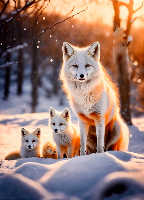 Free ai generated nature fox illustration