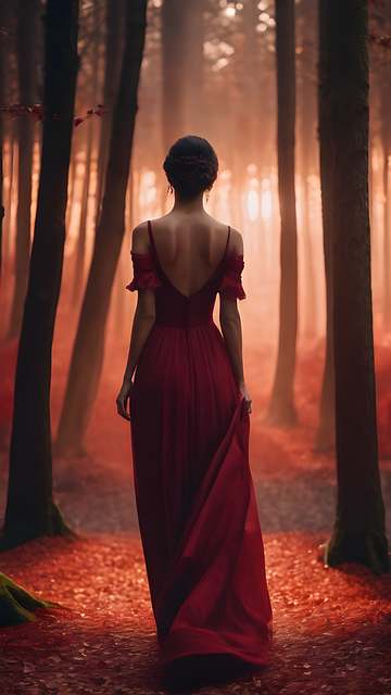 Free ai generated woman dress illustration