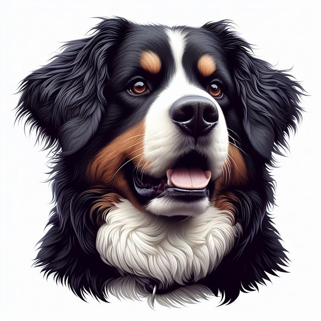 Free ai generated nature dog illustration