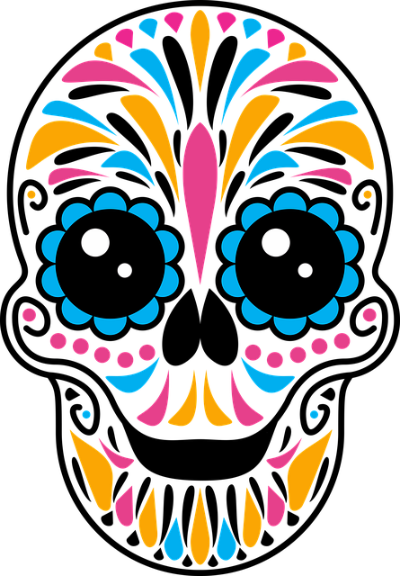Free Sugar Skull Calavera illustration and picture