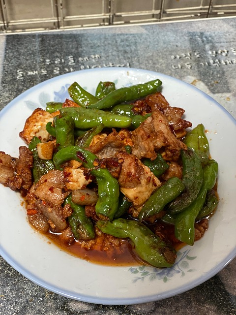 Free Chili Roast Pork Vegetable photo and picture
