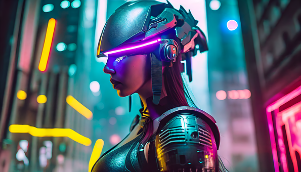 Futurista, Cibernética, Néon