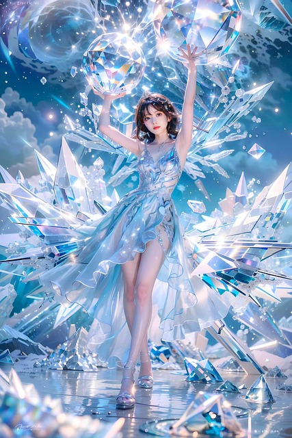 Download free HD stock image of Ai Generated Woman Free ai generated woman ice illustration