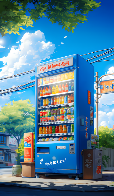 Free Ai Generated Vending Machine illustration and picture