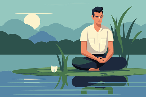 Meditation, Zen, Natur, Lotus, Sø