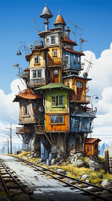 Free ai generated house architecture illustration