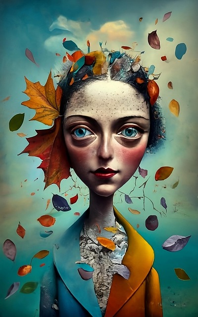 Free ai generated woman big eyes illustration