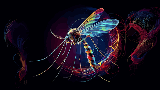 Free ai generated mosquito malaria illustration