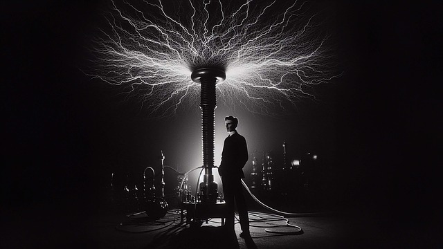 Free ai generated nikola tesla electricity illustration