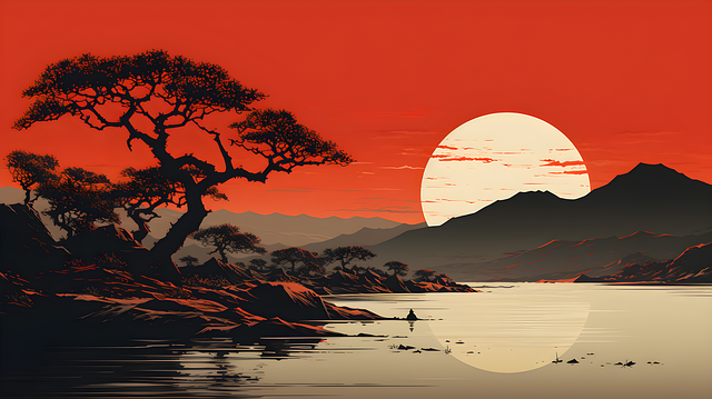 Download free HD stock image of Ai Generated River Free ai generated river mountains illustration