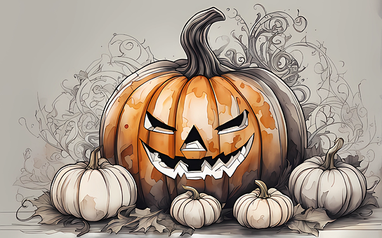 Free Ai Generated Pumpkin illustration and picture
