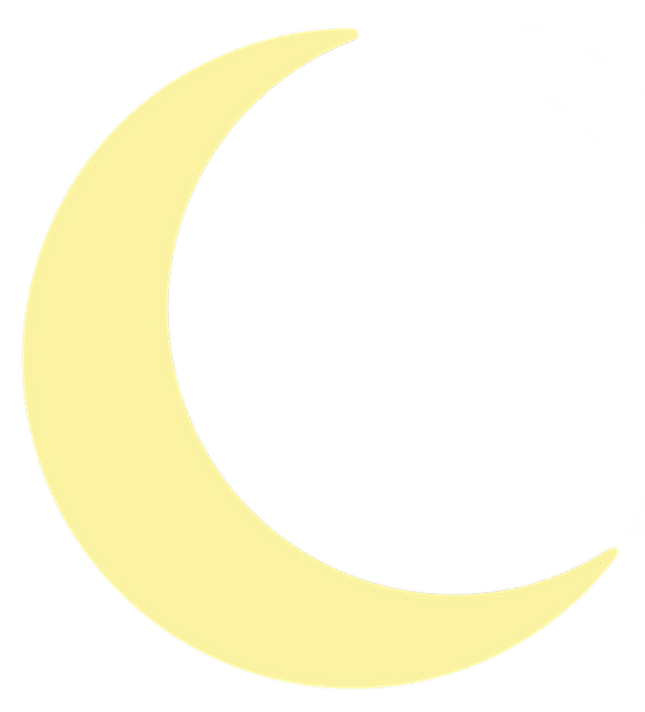 Måne, Halvmåne, Gul, Natt, Himmel, Natur