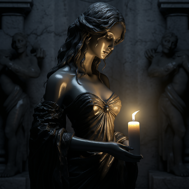 Free ai generated woman gothic illustration