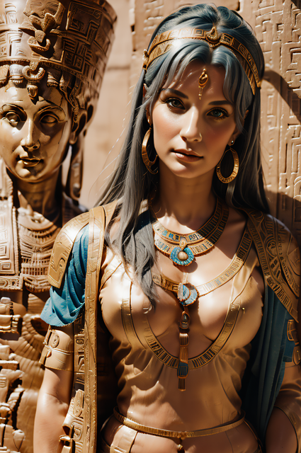 Free woman middle eastern babylon illustration