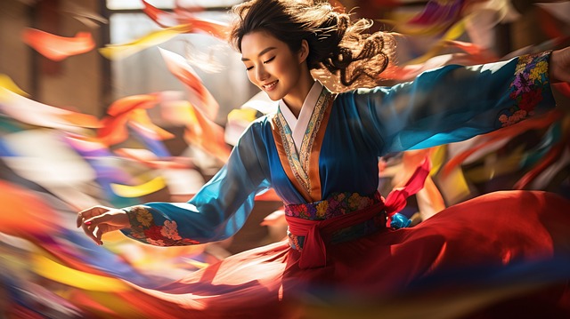 Free ai generated woman dance illustration
