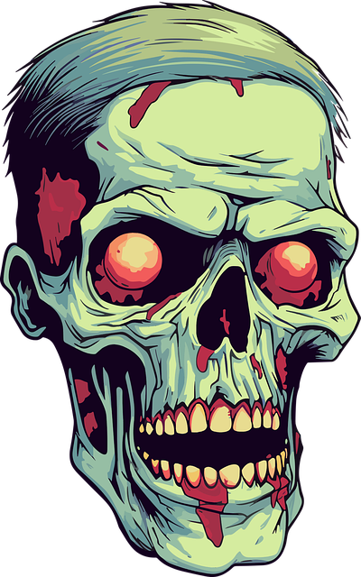 Free ai generated zombie monster vector