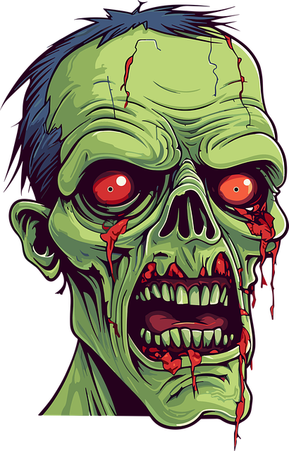 Free ai generated zombie monster vector