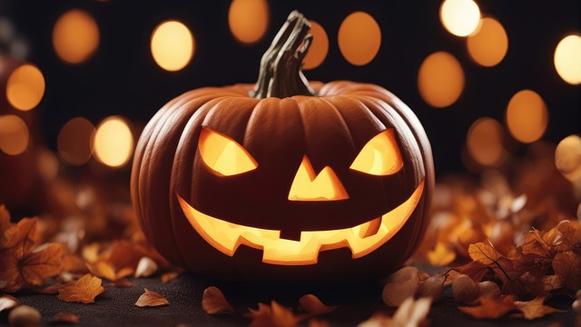Halloween, Gresskar, Falle, Natur