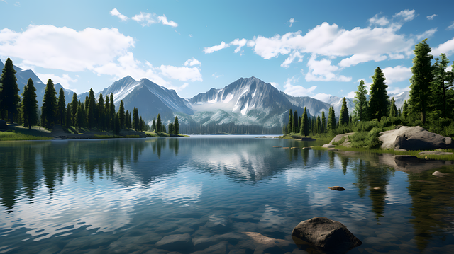 Free beauty in nature body of water calm illustration