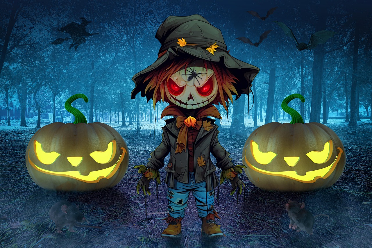 Couverture Halloween 150x200cm - Douce Et Moelleuse, Motif épouvantail Citrouille