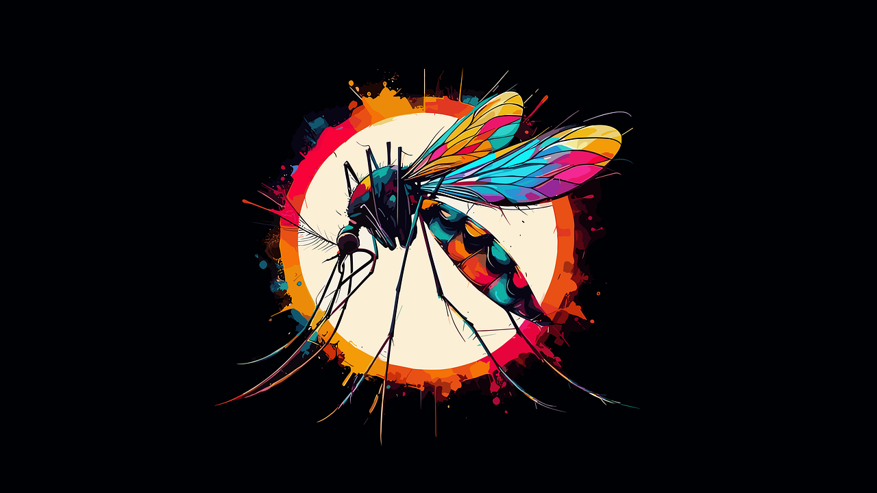 Free ai generated mosquito virus illustration