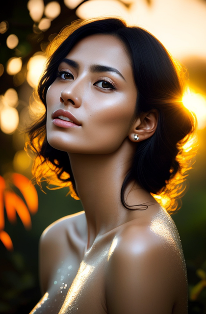 Ai Genereret, Kvinde, Solnedgang, Model