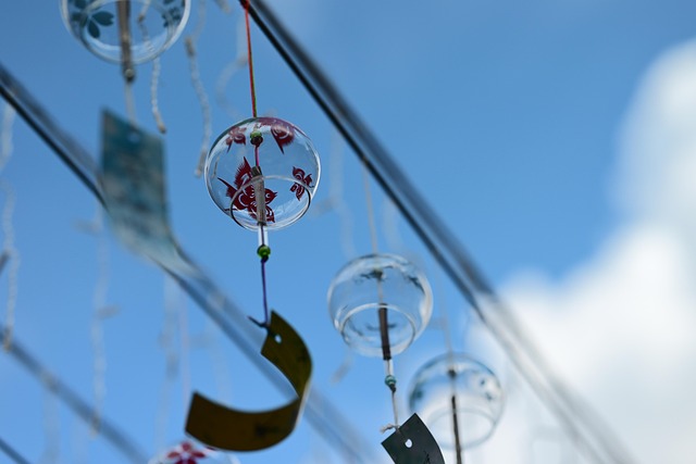 Free Wind Chimes Blue Sky photo and picture