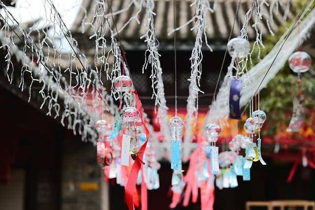 Free Temple Wind Chimes photo and picture