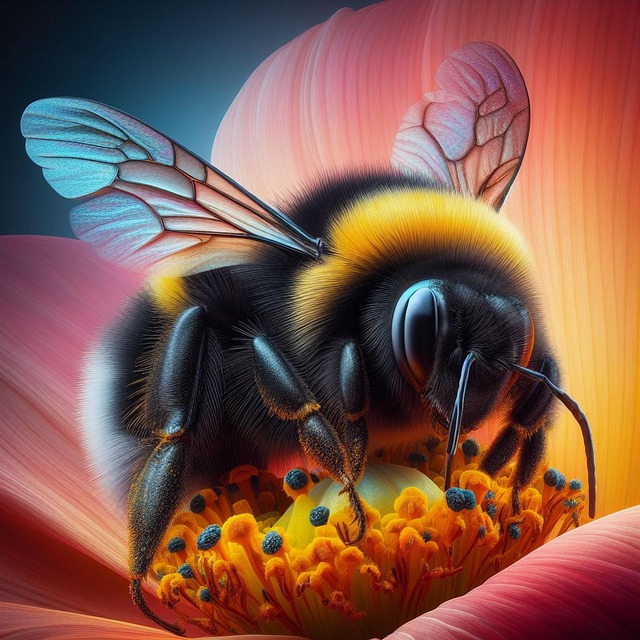 Download free HD stock image of Ai Generated Honey Bee Free ai generated honey bee bee illustration