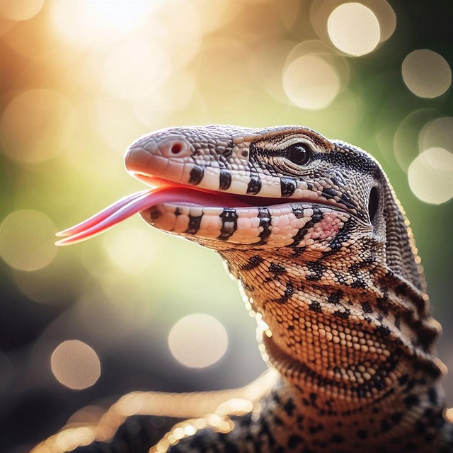 Free ai generated lizard iguana illustration