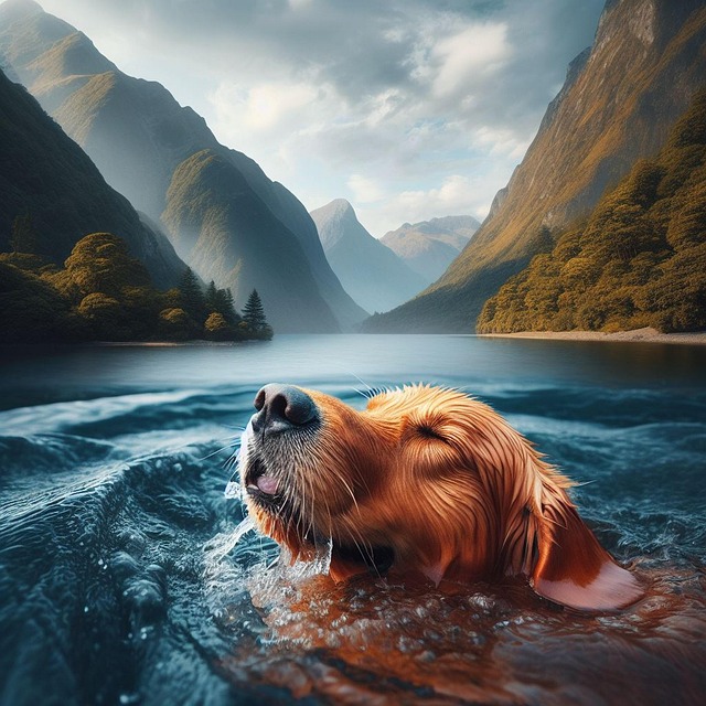 Free ai generated dog pet illustration
