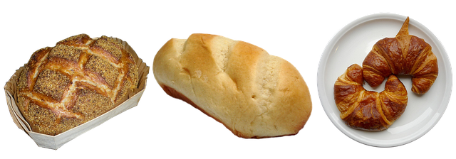 Free bread croissant bakery illustration