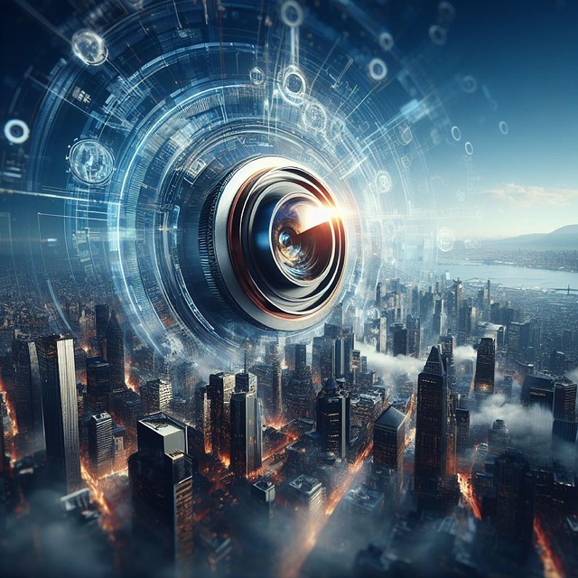 Free ai generated technology lense illustration