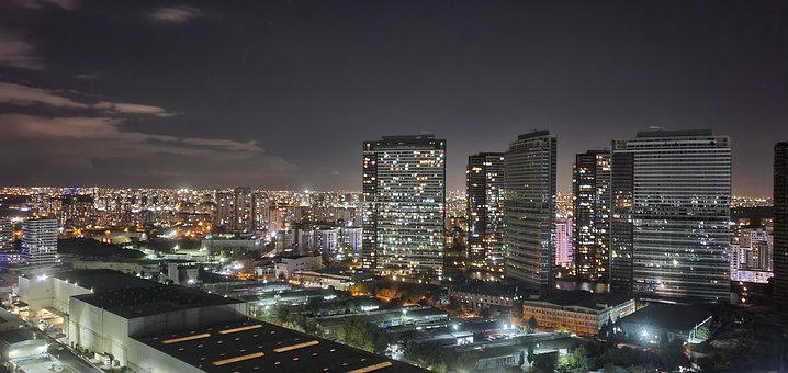 Free City Night illustration and picture