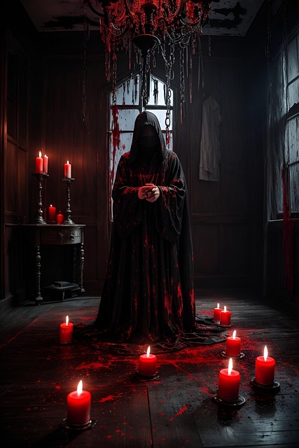Free ai generated ghost candles illustration