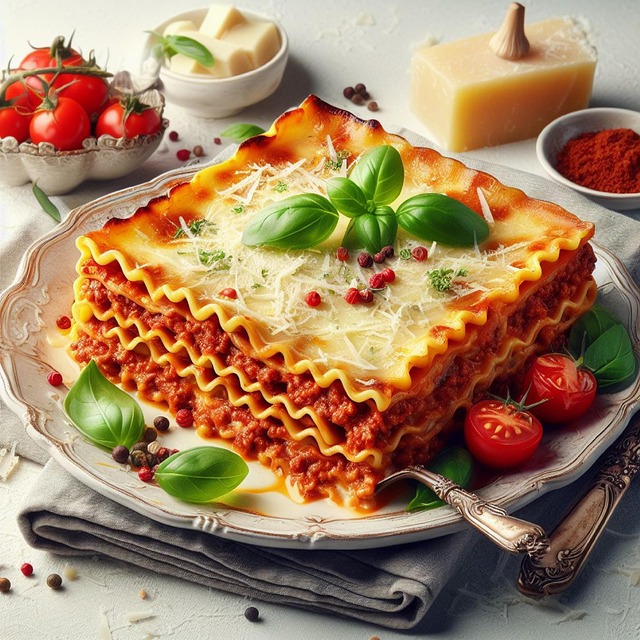 Download free HD stock image of Ai Generated Lasagna Free ai generated lasagna pasta illustration