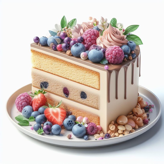 Free ai generated cake sweet illustration