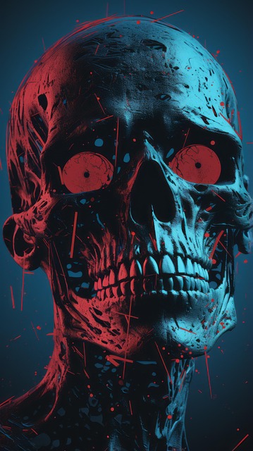 Free ai generated halloween background zombie illustration