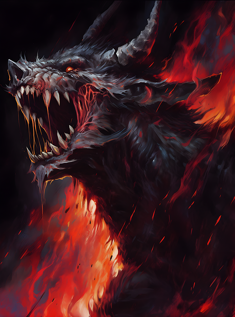 Free ai generated monster creature illustration