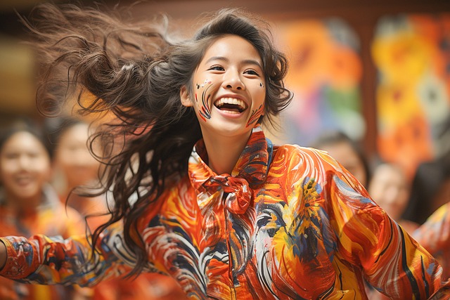 Sør Korea, Festival, Danse, Lykkelig