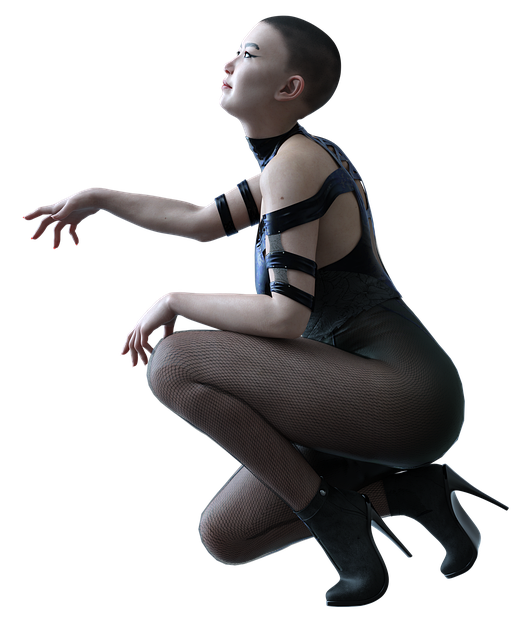 Free woman siting posing illustration