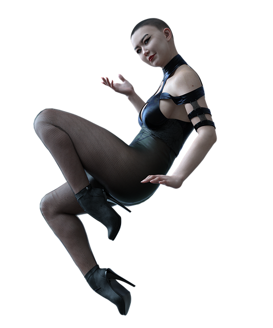 Free woman siting posing illustration