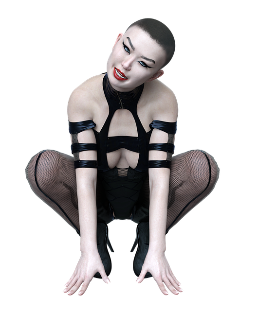 Free woman siting posing illustration