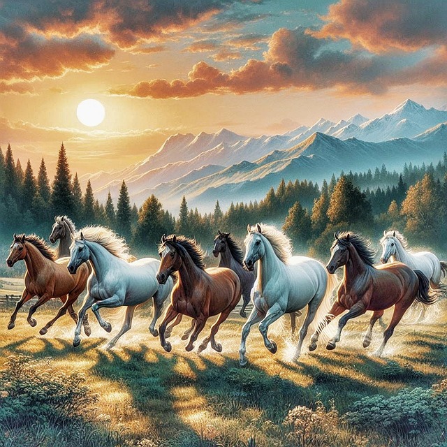 Download Ai Generated Horse Herd Royalty-Free Stock Illustration Image ...