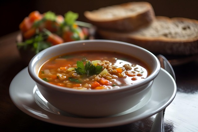 Free stew soup bowl illustration