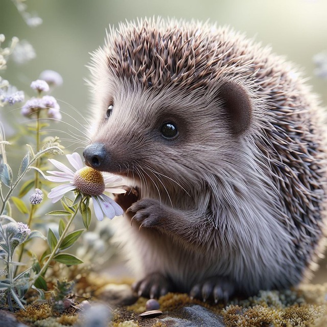 Free hedgehog animal wildlife illustration