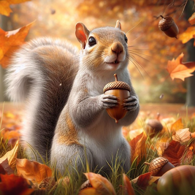 Free ai generated squirrel rodent illustration